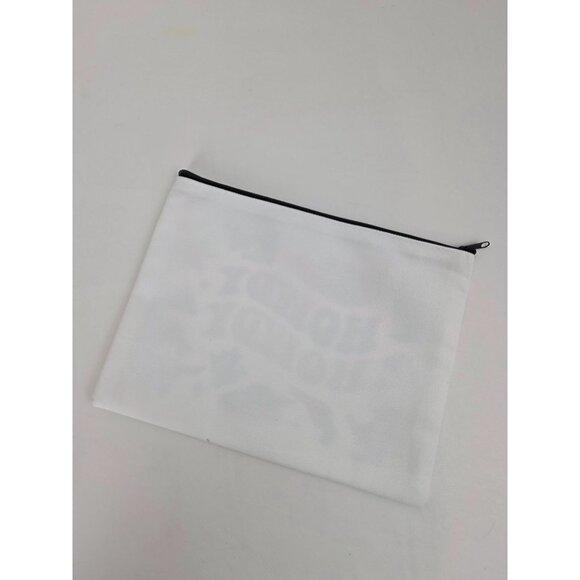 New Howdy Howdy Western Themed Zippered Canvas Pouch Bag Makeup Toiletries - Picture 4 of 6